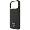 Guess 4G Triangle Logo MagSafe -suojakotelo Apple iPhone 18 Pro Max / 17 Pro Max -puhelimelle, musta-kulta