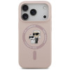 Karl Lagerfeld Silicone Karl&Choupette Ring MagSafe -suojakotelo Apple iPhone 18 Pro / 17 Pro -puhelimelle, musta