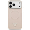 Guess Triangle Logo MagSafe -suojakotelo Apple iPhone 18 Pro Max / 17 Pro Max -puhelimelle, pinkki