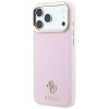 Guess Saffiano Small 4G & Classic Logo MagSafe -suojakotelo Apple iPhone 18 Pro / 17 Pro -puhelimelle, pinkki