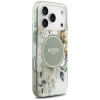Guess IML Flower & Tonal Circle MagSafe -suojakotelo Apple iPhone 18 Pro / 17 Pro -puhelimelle, vihreä