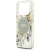 Guess IML Flower & Tonal Circle MagSafe -suojakotelo Apple iPhone 18 Pro / 17 Pro -puhelimelle, vihreä