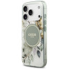 Guess IML Flower & Tonal Circle MagSafe -suojakotelo Apple iPhone 18 Pro Max / 17 Pro Max -puhelimelle, vihreä