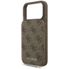 Guess 4G Cardslots & Magnetic Closure Crossbody -kotelo Apple iPhone 18 Pro / 17 Pro -puhelimelle, ruskea