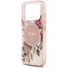 Guess IML Flower & Tonal Circle MagSafe -suojakotelo Apple iPhone 18 Pro Max / 17 Pro Max -puhelimelle, pinkki
