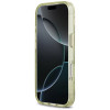 Guess IML Glitter Flowers Triangle MagSafe -suojakotelo Apple iPhone 18 Pro Max / 17 Pro Max -puhelimelle, vihreä