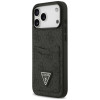 Guess 4G Double Card Triangle -suojakotelo Apple iPhone 18 Pro Max / 17 Pro Max -puhelimelle, musta