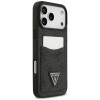 Guess 4G Double Card Triangle -suojakotelo Apple iPhone 18 Pro Max / 17 Pro Max -puhelimelle, musta