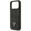 Guess 4G Double Card Triangle -suojakotelo Apple iPhone 18 Pro Max / 17 Pro Max -puhelimelle, musta