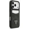 Guess 4G Double Card Triangle -suojakotelo Apple iPhone 18 Pro / 17 Pro -puhelimelle, musta