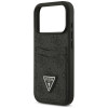 Guess 4G Double Card Triangle -suojakotelo Apple iPhone 18 Pro / 17 Pro -puhelimelle, musta