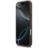 Guess 4G Double Card Triangle -suojakotelo Apple iPhone 18 Pro Max / 17 Pro Max -puhelimelle, ruskea
