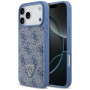 Guess 4G Double Card Triangle -suojakotelo Apple iPhone 18 Pro Max / 17 Pro Max -puhelimelle, sininen