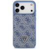 Guess 4G Double Card Triangle -suojakotelo Apple iPhone 18 Pro Max / 17 Pro Max -puhelimelle, sininen