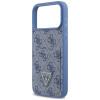 Guess 4G Double Card Triangle -suojakotelo Apple iPhone 18 Pro Max / 17 Pro Max -puhelimelle, sininen