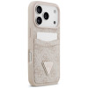 Guess 4G Double Card Triangle -suojakotelo Apple iPhone 18 Pro / 17 Pro -puhelimelle, pinkki