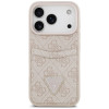 Guess 4G Double Card Triangle -suojakotelo Apple iPhone 18 Pro Max / 17 Pro Max -puhelimelle, pinkki