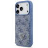 Guess 4G Double Card Triangle -suojakotelo Apple iPhone 18 Pro / 17 Pro -puhelimelle, sininen