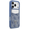 Guess 4G Double Card Triangle -suojakotelo Apple iPhone 18 Pro / 17 Pro -puhelimelle, sininen