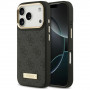 Guess 4G Logo Plate MagSafe -suojakotelo Apple iPhone 18 Pro / 17 Pro -puhelimelle, musta
