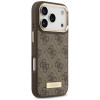 Guess 4G Logo Plate MagSafe -suojakotelo Apple iPhone 18 Pro Max / 17 Pro Max -puhelimelle, ruskea