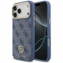 Guess 4G Strass Logo MagSafe -suojakotelo Apple iPhone 18 Pro Max / 17 Pro Max -puhelimelle, sininen