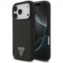 Guess Croco Triangle Logo MagSafe -suojakotelo Apple iPhone 18 Pro / 17 Pro -puhelimelle, musta