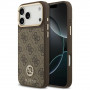 Guess 4G Strass Logo MagSafe -suojakotelo Apple iPhone 18 Pro Max / 17 Pro Max -puhelimelle, ruskea