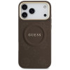Guess Peony Hot Stamp MagSafe -suojakotelo Apple iPhone 18 Pro Max / 17 Pro Max -puhelimelle, ruskea