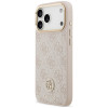 Guess 4G Strass Logo MagSafe -suojakotelo Apple iPhone 18 Pro Max / 17 Pro Max -puhelimelle, pinkki