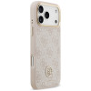 Guess 4G Strass Logo MagSafe -suojakotelo Apple iPhone 18 Pro Max / 17 Pro Max -puhelimelle, pinkki