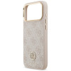 Guess 4G Strass Logo MagSafe -suojakotelo Apple iPhone 18 Pro Max / 17 Pro Max -puhelimelle, pinkki