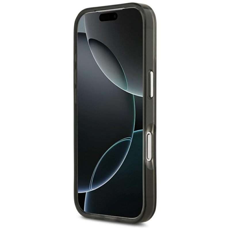 Guess IML Gradient Triangle Logo MagSafe -suojakotelo Apple iPhone 18 Pro Max / 17 Pro Max -puhelimelle, musta