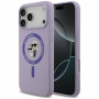 Karl Lagerfeld Silicone Karl&Choupette Ring MagSafe -suojakotelo Apple iPhone 18 Pro Max / iPhone 17 Pro Max -puhelimelle, violetti
