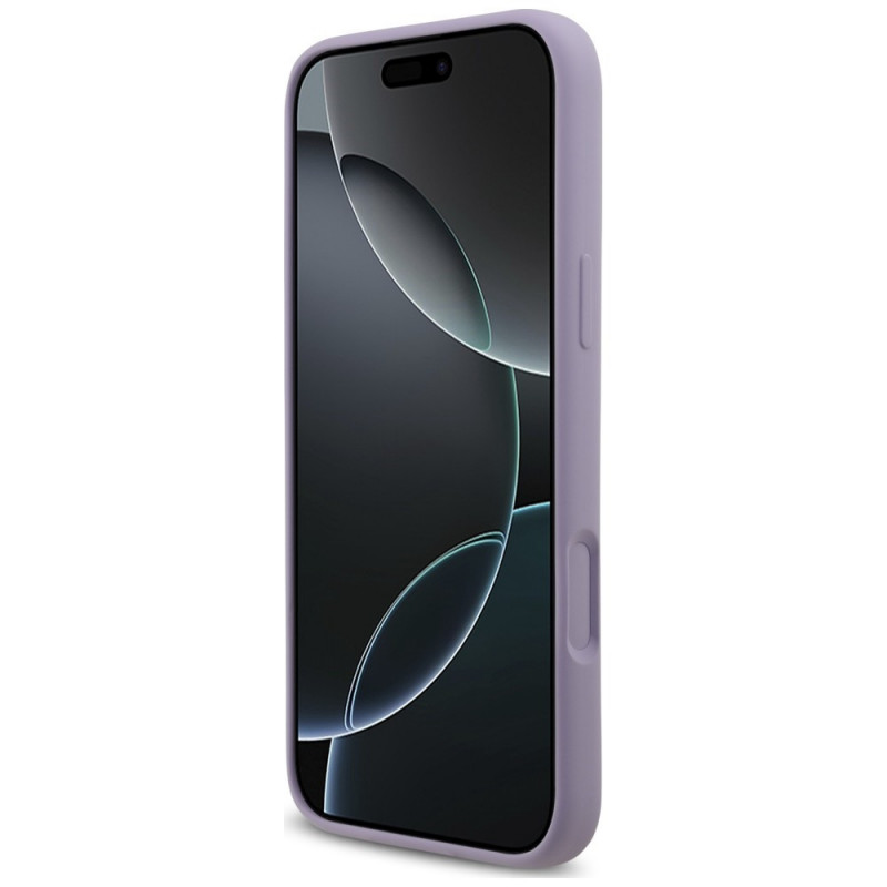 Karl Lagerfeld Silicone Karl&Choupette Ring MagSafe -suojakotelo Apple iPhone 18 Pro Max / iPhone 17 Pro Max -puhelimelle, violetti