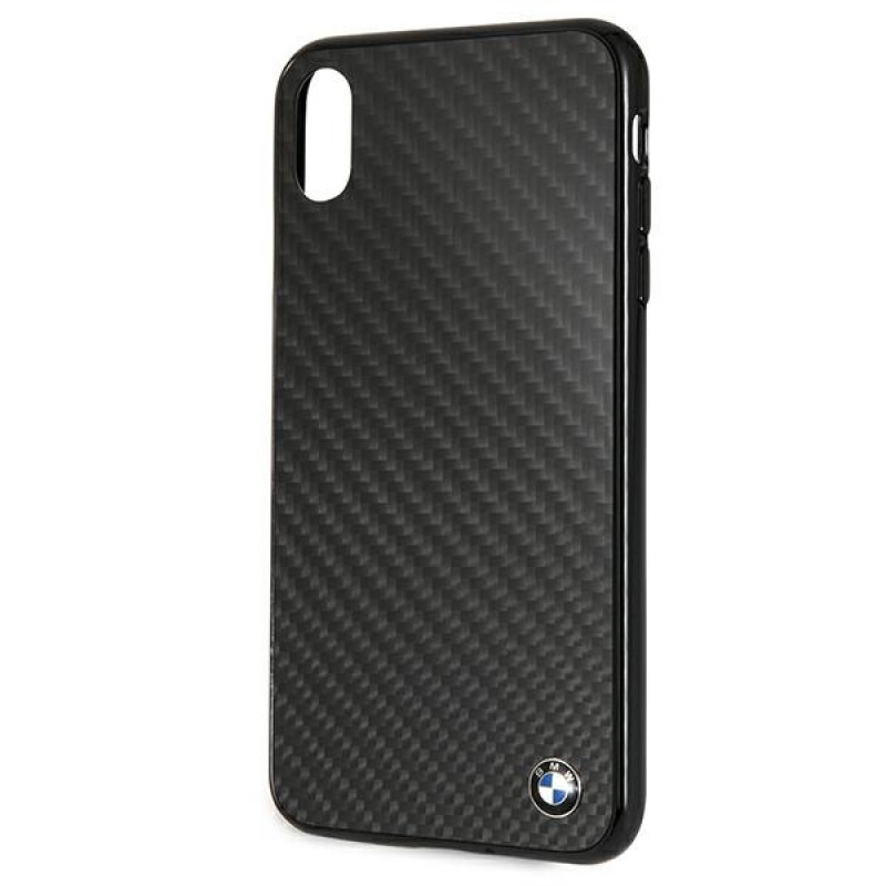 BMW BMHCI65MBC Signature Carbon -kovakotelo Apple iPhone XS Max -puhelimelle, musta