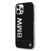 BMW BMHCP12MPCUBBK Signature Printed Logo -kovakotelo Apple iPhone 12 / 12 Pro -puhelimelle, musta
