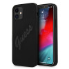 Guess GUHCP12SLSVSBK Script Vintage -kovakuori Apple iPhone 12 mini 5.4 tuuman puhelimelle, musta/musta