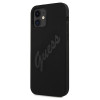 Guess GUHCP12SLSVSBK Script Vintage -kovakuori Apple iPhone 12 mini 5.4 tuuman puhelimelle, musta/musta