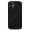 Guess GUHCP12SLSVSBK Script Vintage -kovakuori Apple iPhone 12 mini 5.4 tuuman puhelimelle, musta/musta