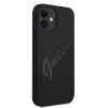 Guess GUHCP12SLSVSBK Script Vintage -kovakuori Apple iPhone 12 mini 5.4 tuuman puhelimelle, musta/musta