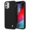 BMW BMHCP12SSILBK Silicone Signature -kovakotelo Apple iPhone 12 mini -puhelimelle, musta