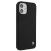 BMW BMHCP12SSILBK Silicone Signature -kovakotelo Apple iPhone 12 mini -puhelimelle, musta