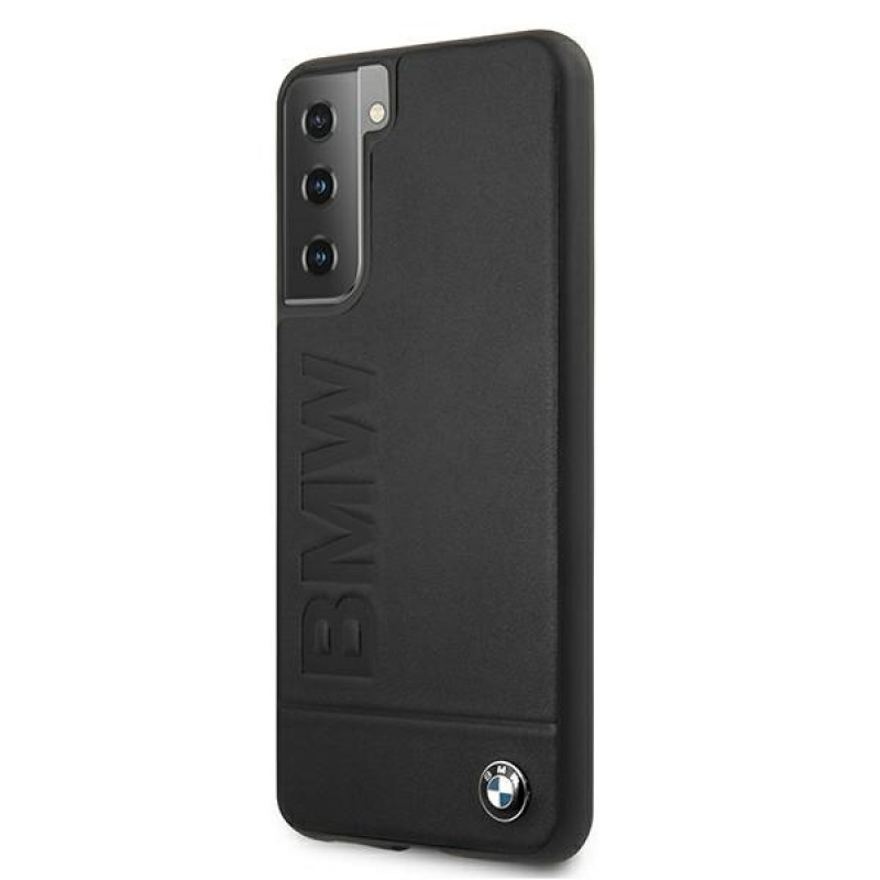 BMW BMHCS21MSLLBK Signature Logo Imprint -kovakotelo Samsung Galaxy S21+:lle, musta