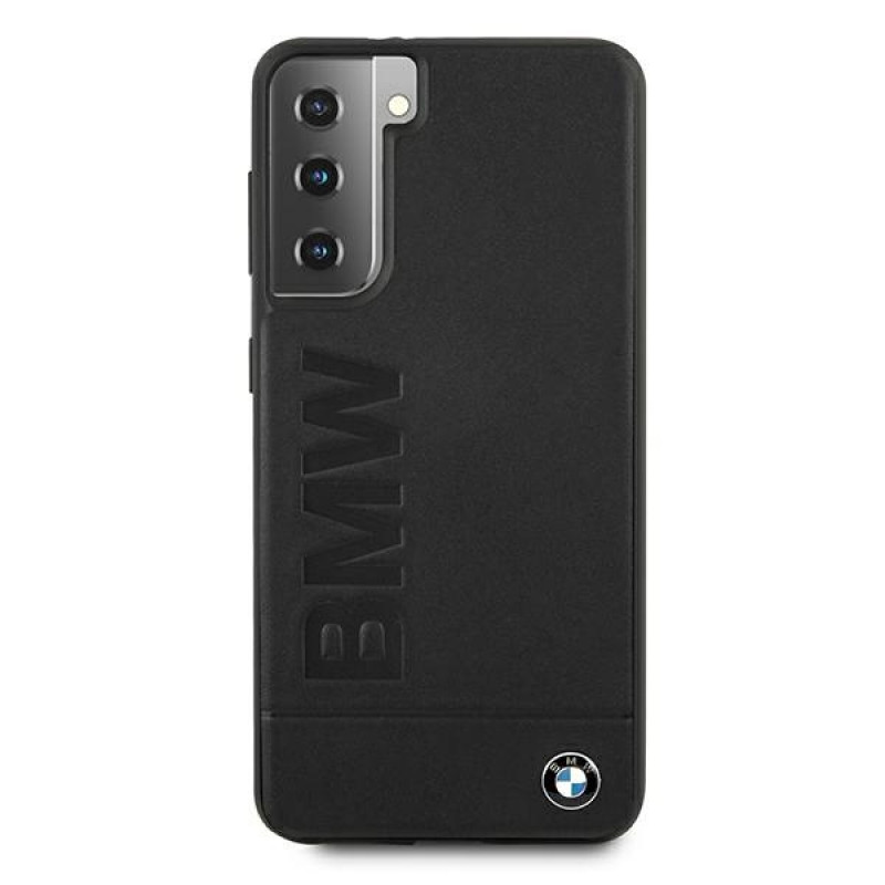BMW BMHCS21MSLLBK Signature Logo Imprint -kovakotelo Samsung Galaxy S21+:lle, musta
