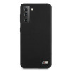BMW BMHCS21MMSILBK Silicone M Collection -suojakotelo Samsung Galaxy S21+:lle, musta