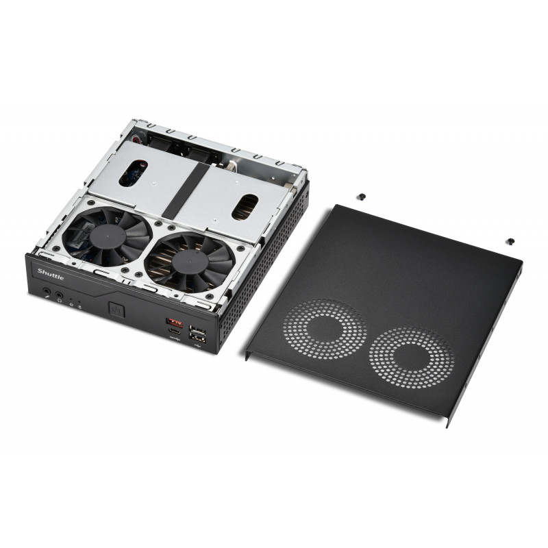 Shuttle DH810 XPC Slim Barebone -minitietokone, LGA1851, 8 GB DDR5 RAM