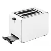 WMF Stelio 414210001 leivänpaahdin, 2 viipaletta, ruostumaton teräs, Paper Grey, 1050 W