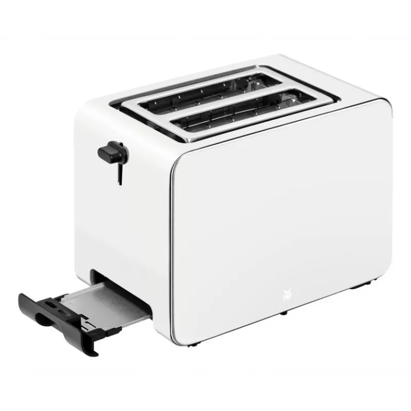 WMF Stelio 414210001 leivänpaahdin, 2 viipaletta, ruostumaton teräs, Paper Grey, 1050 W