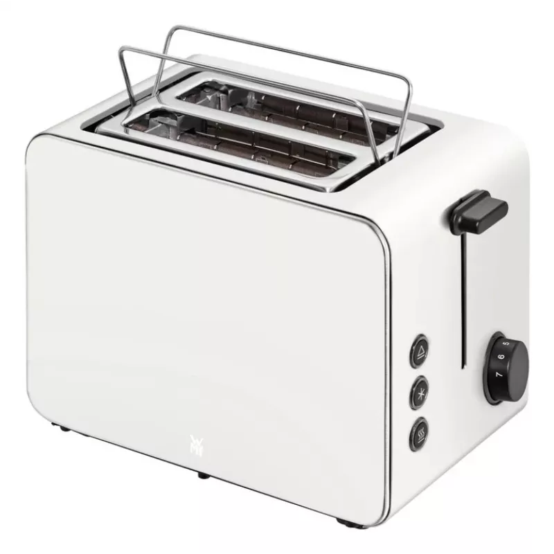 WMF Stelio 414210001 leivänpaahdin, 2 viipaletta, ruostumaton teräs, Paper Grey, 1050 W